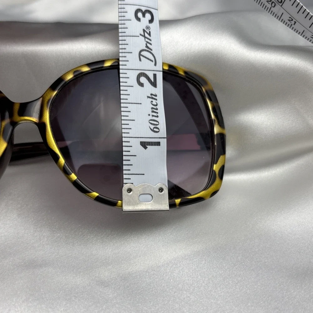 Loft Sunglasses Oversized Butterfly Low Arm Tortoiseshell Leopard Hollywood Glam